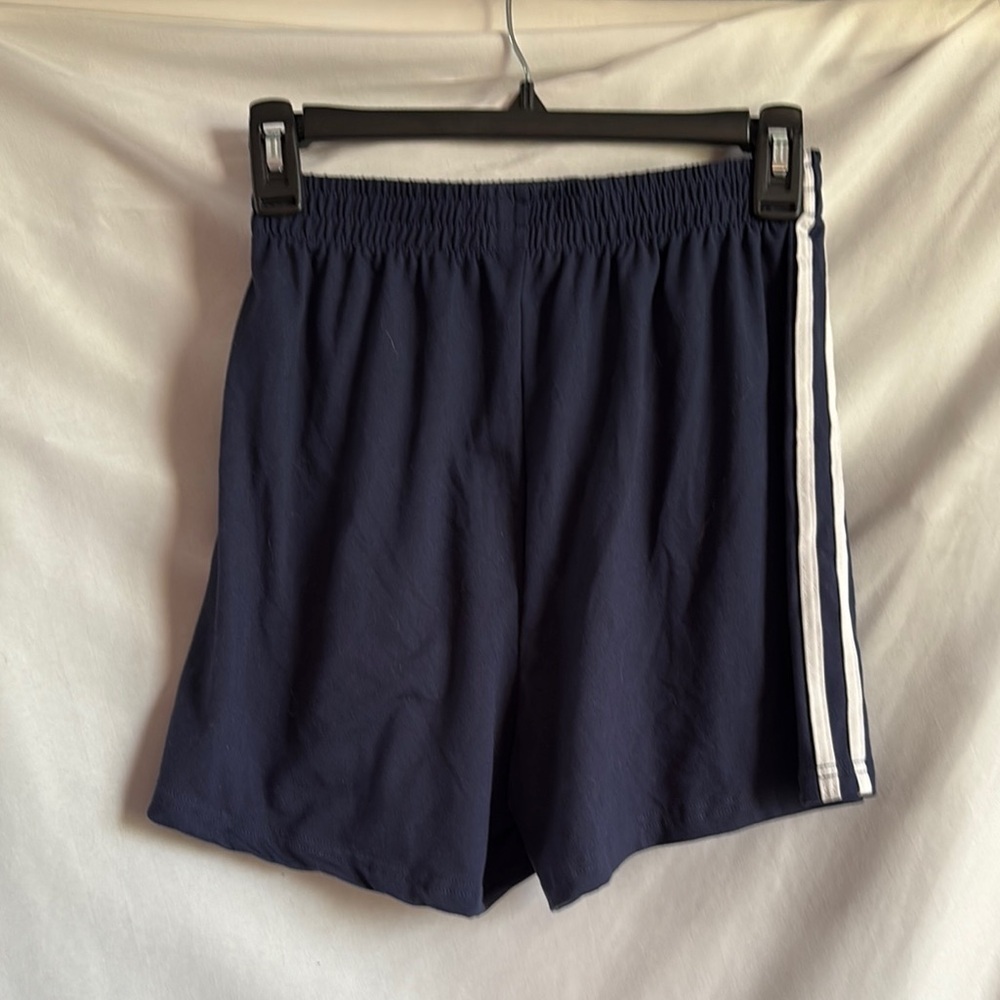 SHEIN Navy Athletic Shorts with White Stripe XS201